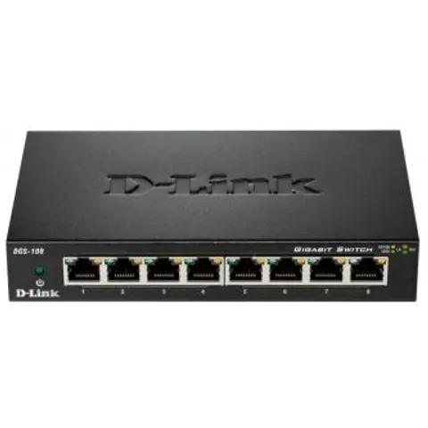 D-Link DGS-108 Negro – imagen 2