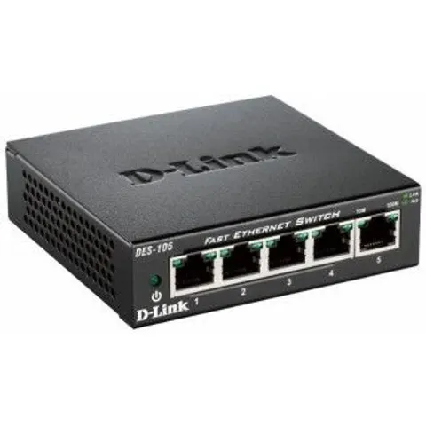 D-Link DES-105 No administrado L2 Negro – imagen 3
