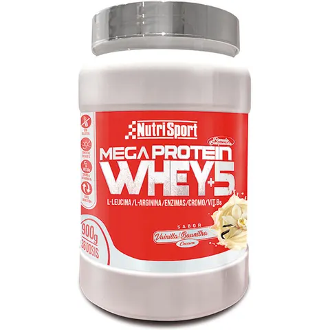 Nutrisport mega protein 5 whey chocolate 900gr. – imagen 4