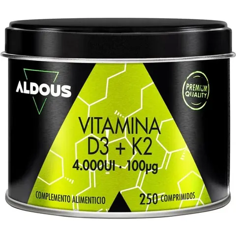 Aldous bio vitamina d3 + k2 250 comp – imagen 4