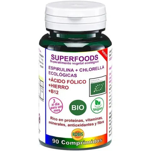 Robis Espirulina+Chlorella Bio 90 Comprimidos – imagen 4