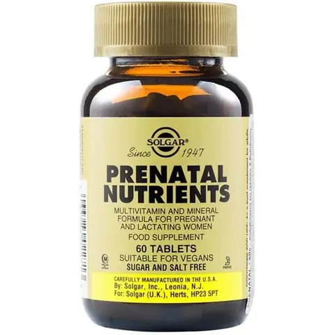 Solgar PRENATAL NUTRIENTS 60 Tabs – imagen 2