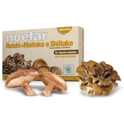 NOEFAR Reishi Maitake Shitake 30 caps – imagen 3