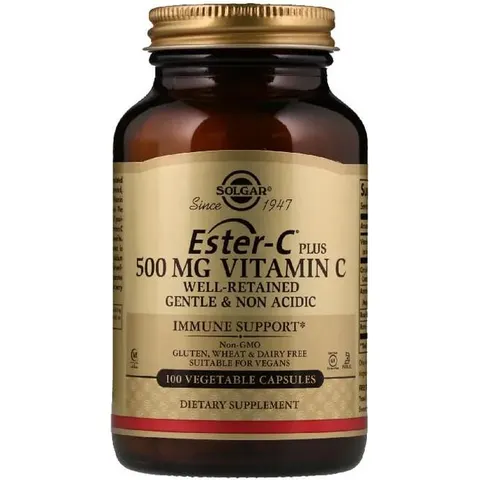 Solgar Ester-C Plus 500mg 100 Cápsulas Vegetales – imagen 2