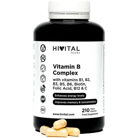 Hivital Foods Vitamin B Complex 210 VCaps – imagen 2