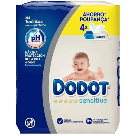 Dodot Sensitive Toallitas 216 Uds – imagen 2