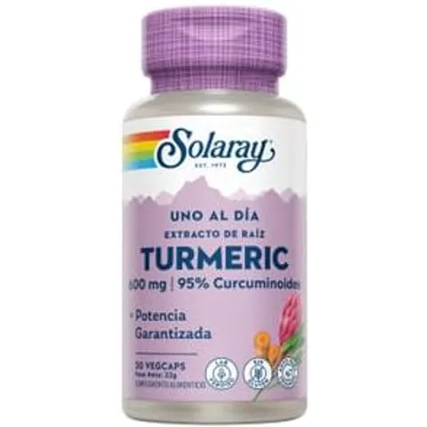 Solaray turmeric 600mg. 30cap. – imagen 3