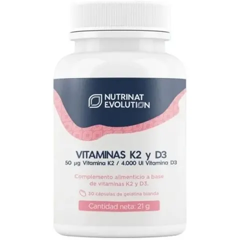 Nutrinat Evolution Vitamina K2 Y D3 30 Cápsulas – imagen 3