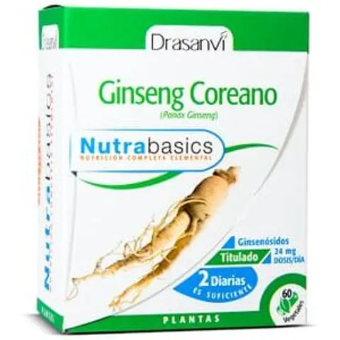 Drasanvi Nutrabasics Ginseng Coreano 60 Cápsulas – imagen 2