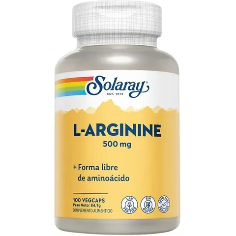 Solaray l-arginine 500mg. 100cap. – imagen 3