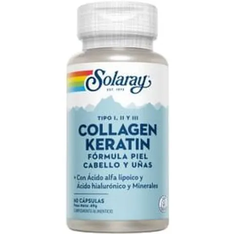 Solaray collagen keratin 60comp. – imagen 2