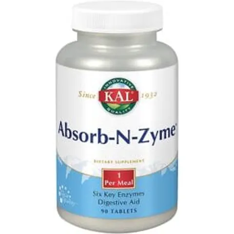 Kal Absorb-N-Zyme 90 Tabs – imagen 3