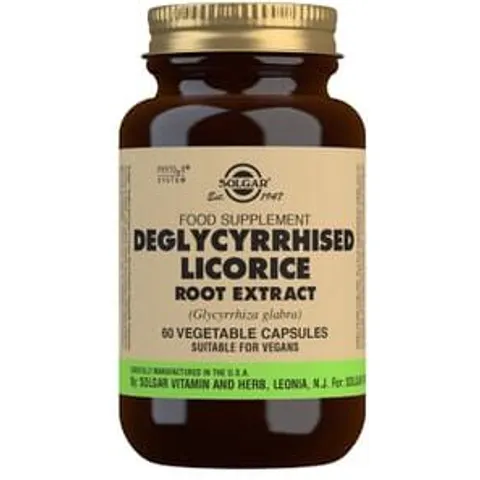Solgar Deglycyrrhis Licorice Root Extract 60 VCaps – imagen 3