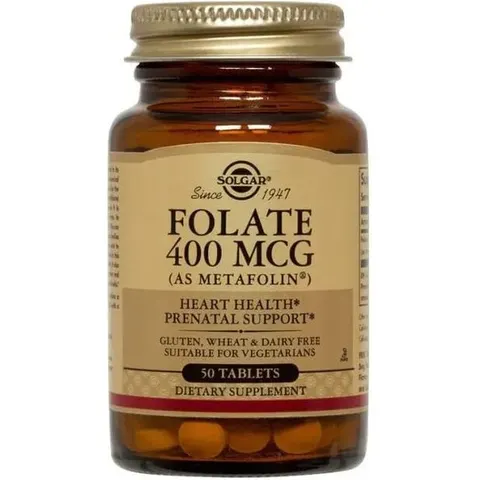 Solgar Folato 400 mcg 50 Tabs – imagen 3