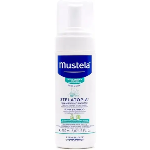 Mustela Stelatopia Champú Mousse 150 ml – imagen 5