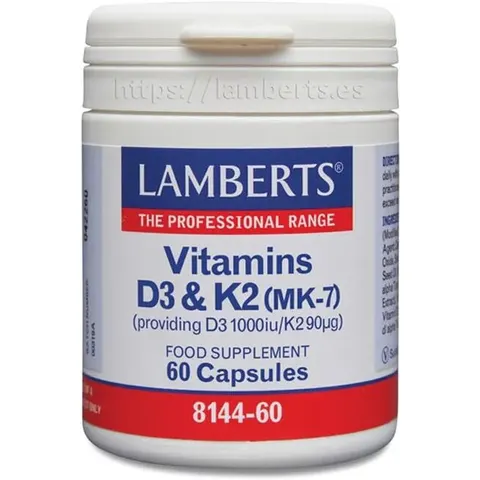 Lamberts VITAMINA D3 Y K2 60 Caps – imagen 5