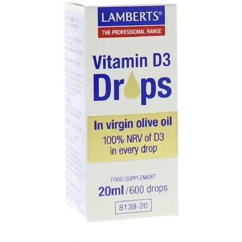 Lamberts VITAMINA D3 EN GOTAS 20 ml – imagen 3