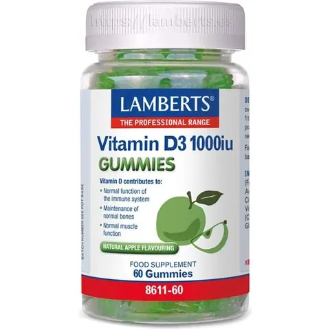 Lamberts Vitamina D3 1000 Ui 60 Gummies – imagen 3