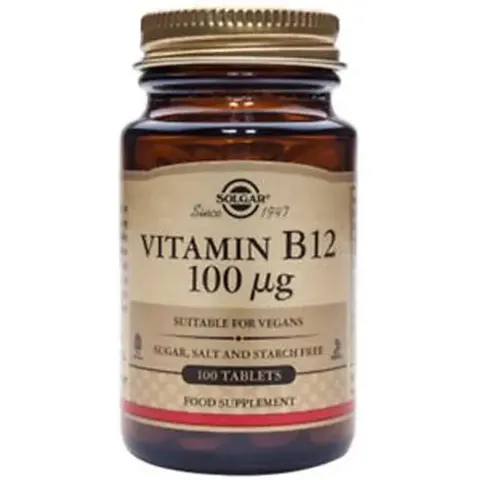 Solgar VITAMIN B12 100mcg 100 Tabs – imagen 4