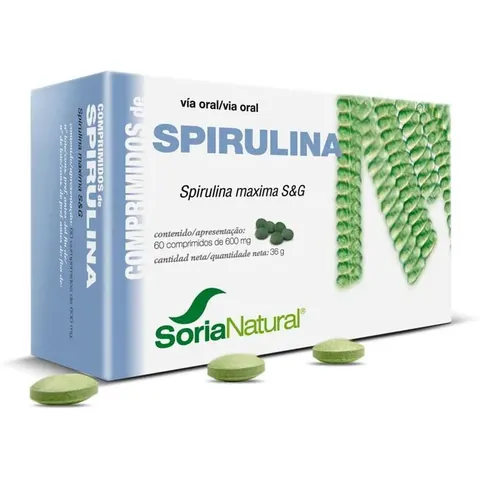 Soria Natural Spirulina 60 comp – imagen 3