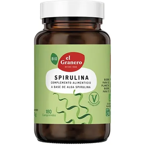 El Granero Integral SPIRULINA BIO 180 Tabs – imagen 4