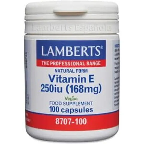 Lamberts Vitamina E 250ui 100cáps – imagen 3