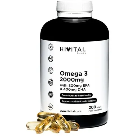 Hivital Omega 3 2000mg 200 cápsulas – imagen 3