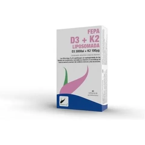 Fepadiet Vitamin D3 + K2 + Liposomada 40 Caps – imagen 4