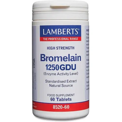 Lamberts Bromelain 1250GDU 60comp – imagen 4