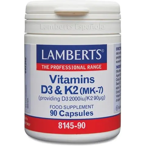 Lamberts Vitamina D3 k2 90 Caps – imagen 4