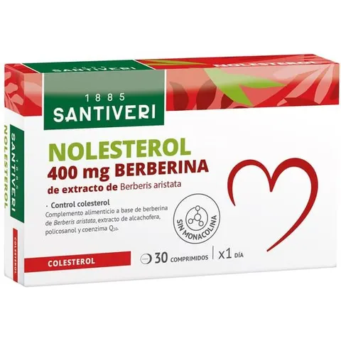 Santiveri Nolesterol Berberina 400mg 30comp – imagen 4