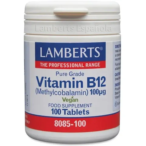 Lamberts vitamina B12 100mg 100comp – imagen 4