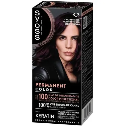 Syoss Tinte Permanent #3-3 Violin Intenso – imagen 2