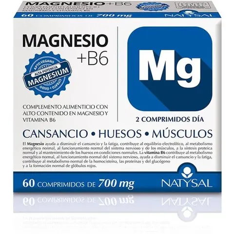 Natysal Magnesio + B6 60 Comp – imagen 4