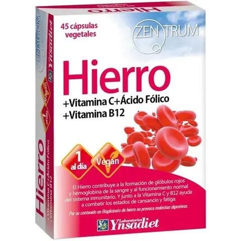 Ynsadiet ZENTRUM HIERRO 45 VCaps – imagen 4