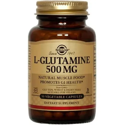 Solgar L-Glutamina 500 mg 50 VCaps – imagen 2
