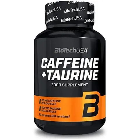 Biotechusa caffein + taurine - 60 capsulas – imagen 3
