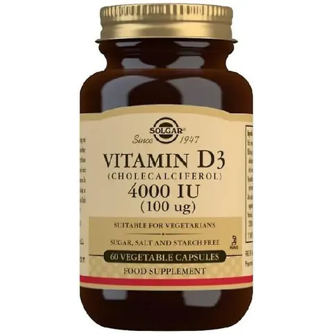 Solgar Vitamina D3 4000UI 60 VCaps – imagen 2