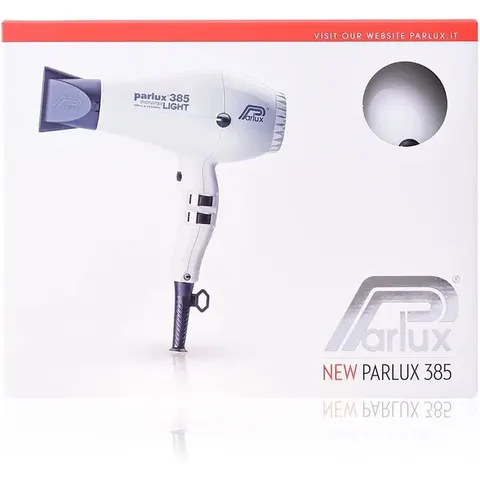 Parlux Hair Dryer 385 power light ionic & ceramic white – imagen 2