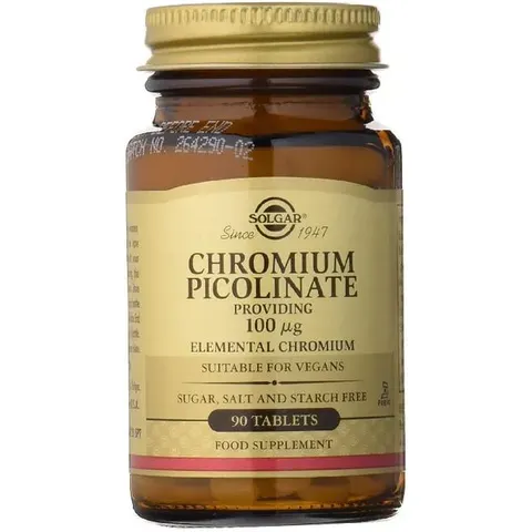 Solgar Picolinato Cromo 100 mcg 90 Tabs – imagen 2
