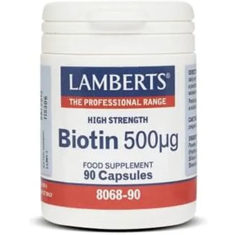 Lamberts Biotin 500mg 90cáps – imagen 3