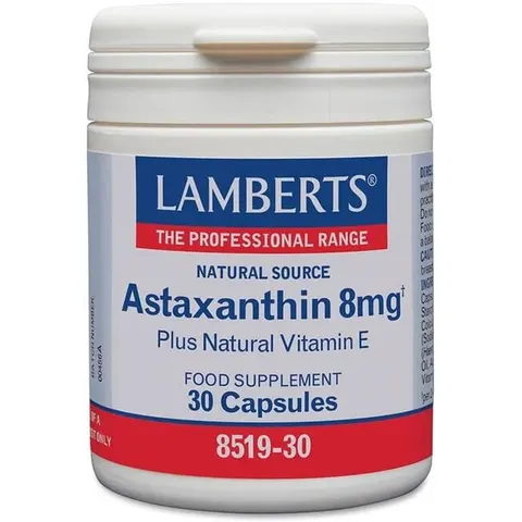 Lamberts Astaxantina 8mg con Vitamina E 30 cápsulas – imagen 4