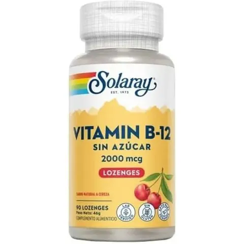 Solaray vit. b12 2000mcg. 90comp.sublingual – imagen 3