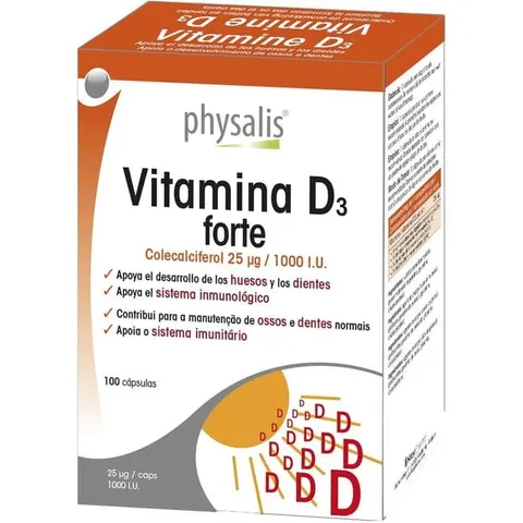 Physalis Vitamina D3 Forte 100 Cápsulas – imagen 3