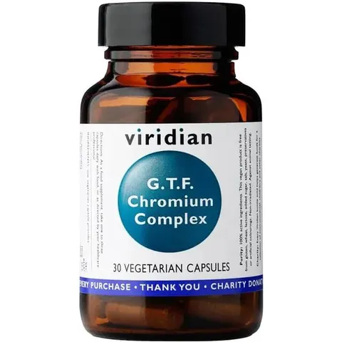 Viridian Complex GTF Cromo 30 Cápsulas – imagen 4