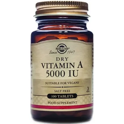 Solgar Vitamina A seca 5000 IU 100 cápsulas – imagen 2