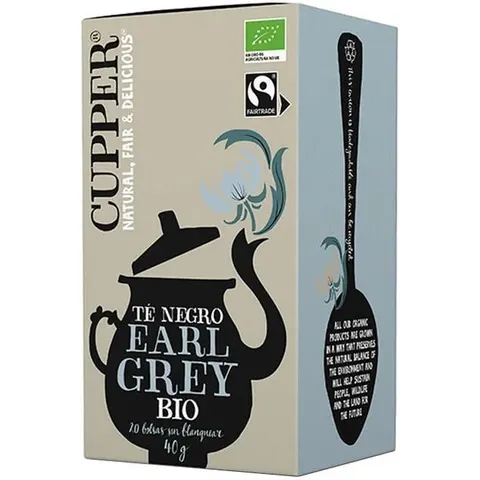 Cupper Classic Earl grey Bio 20 sobres – imagen 2