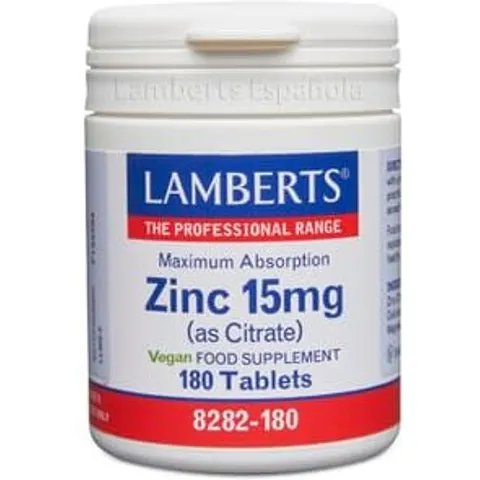 Lamberts ZINC 15mg 180 Tabs – imagen 3