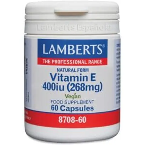 Lamberts VITAMIN E 400iu 60 Caps – imagen 3