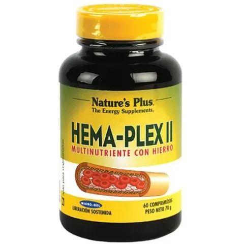 NaturesPlus Complemento de Hierro Hema-plex 60 Comprimidos – imagen 3